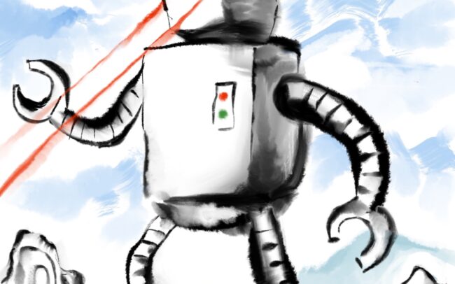 Robot-attack-ink