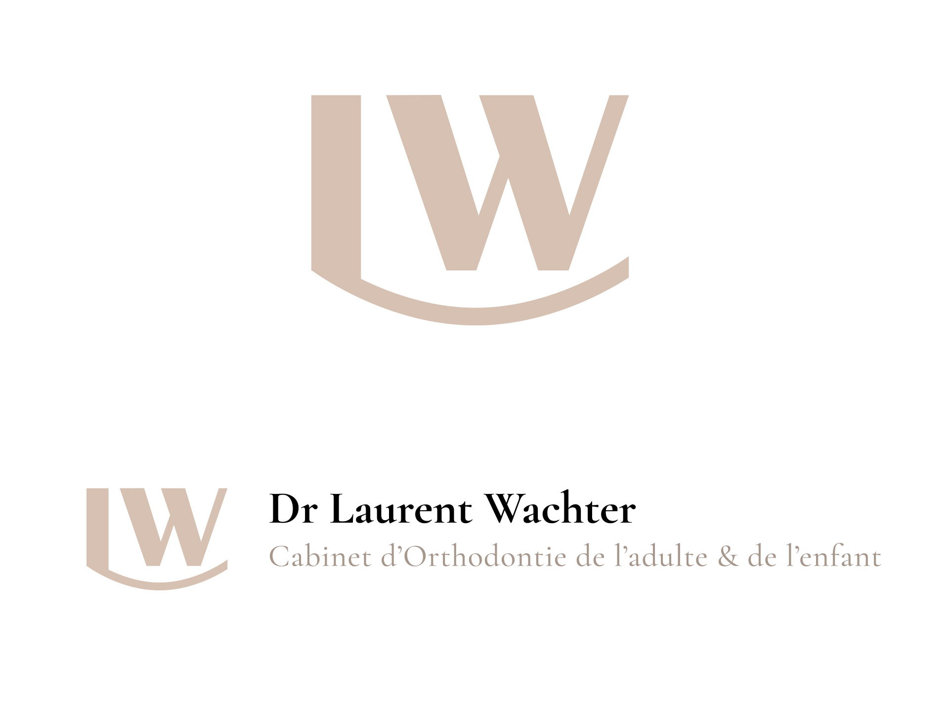 Identité visuelle du cabinet d'orthodontiste Dr Wachter