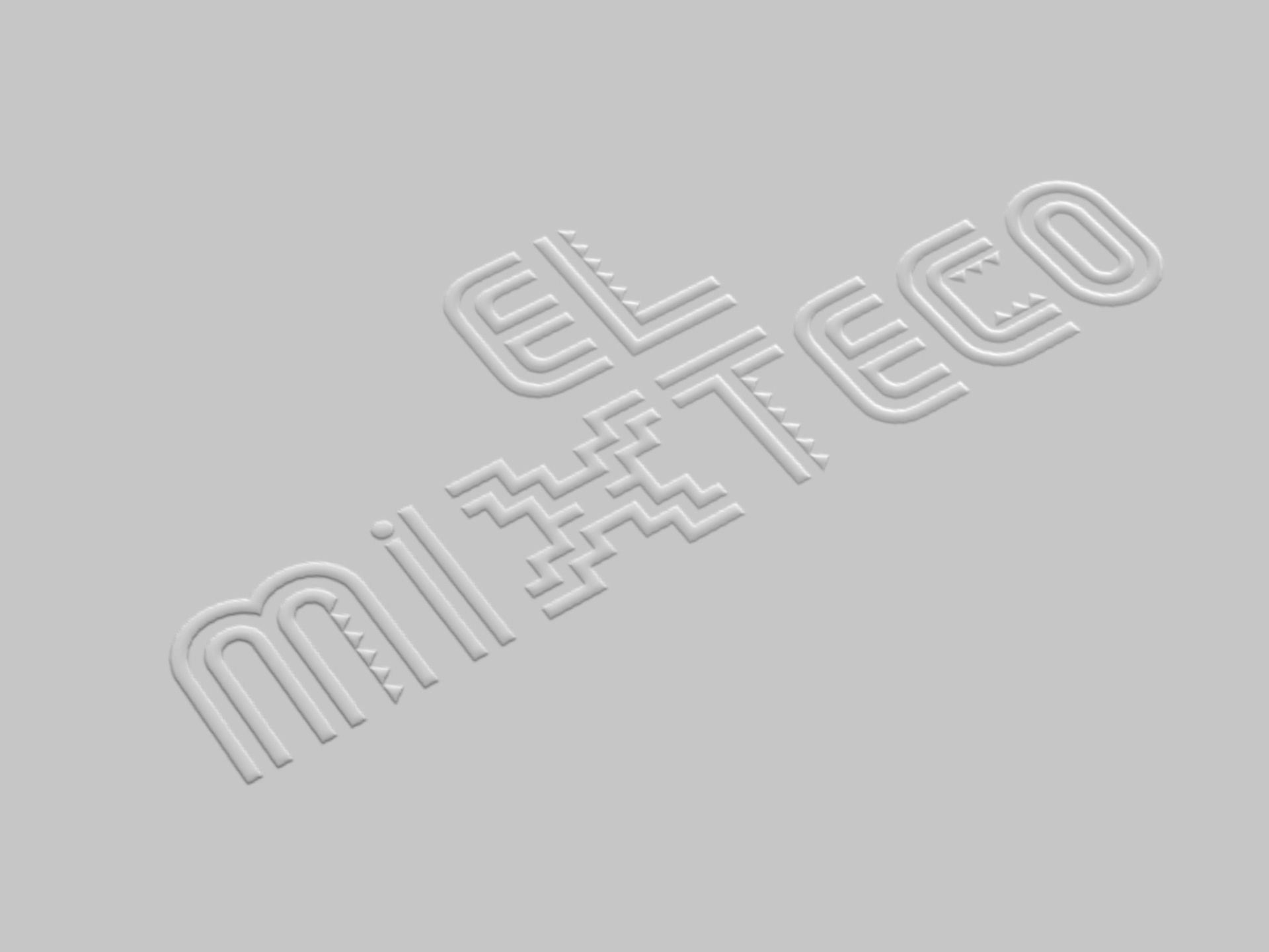 Logo El Mixteco en gaufrage